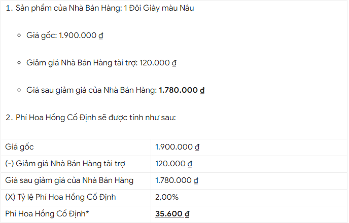 Tiktok Shop - phí hoa hồng