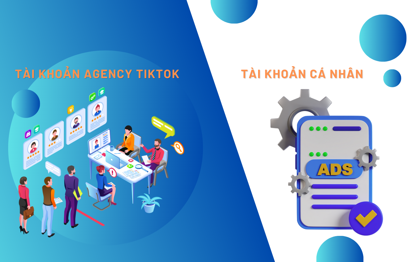 Tài khoản agency tiktok